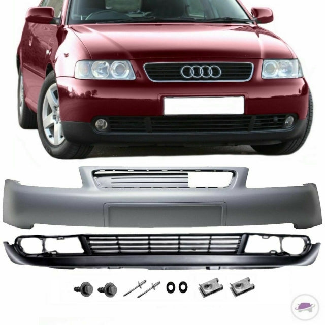 Audi A3 8L Stoßstange oben + unten Bj 00-03 Facelift + Montagematerial