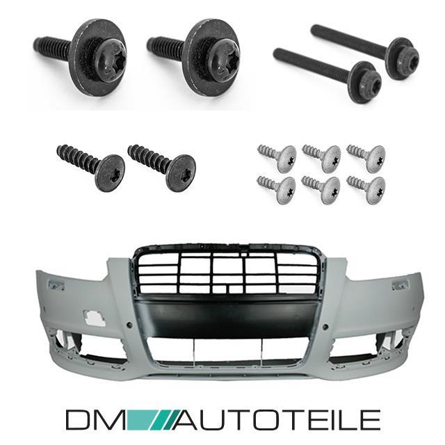 Set Audi A6 4F C6 Stoßstange vorne Limo / Avant Bj 08-11 + Montagekit