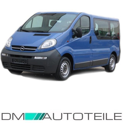 Opel Vivaro Stoßstange vorne Grau 01-06 ohne Nebelscheinwerfer