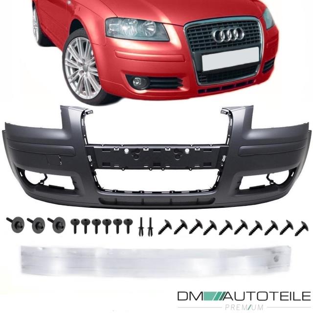 SET AUDI A3 8P / 8PA Single Frame Frontstoßstange 03-08 + Montagematerial + Träger