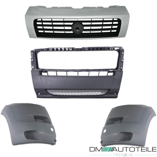 Stoßstange vorne mittig Ecken Kühlergrill SET passt für Fiat Ducato 250 ab 06-14