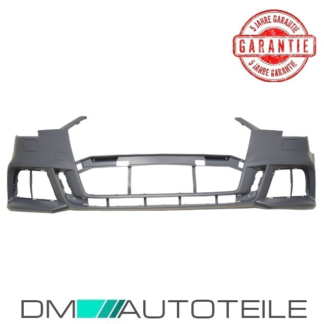 Stoßstange vorne grundiert für SRA + PDC Markierung passt für Audi A3 8V 3/5 Türer S-Line ab 02/2016