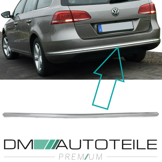 Stoßstangenleiste Chromleiste hinten mittig mitte passt für VW Passat B7 3C Variant ab 2010-2014