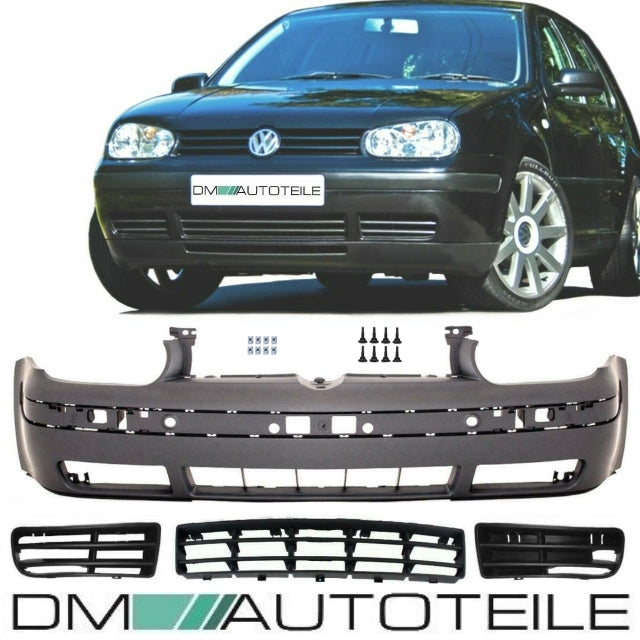 Stoßstange vorne + Gitter unten 97-06 passt für VW Golf 4 ab 99-06