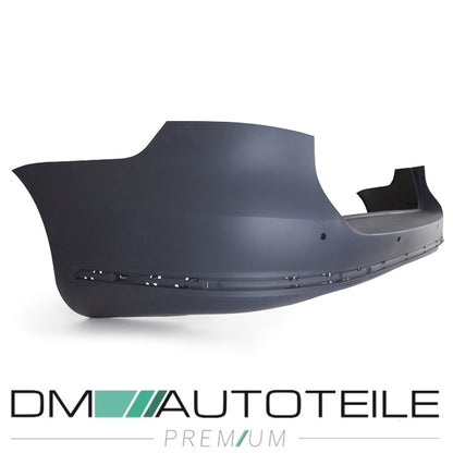 Stoßstange hinten grundiert 4x PDC + Chromleisten Set 3-teilig passt für VW Passat Variant ab 2011-2014