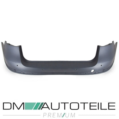 Stoßstange hinten grundiert 4x PDC + Chromleisten Set 3-teilig passt für VW Passat Variant ab 2011-2014
