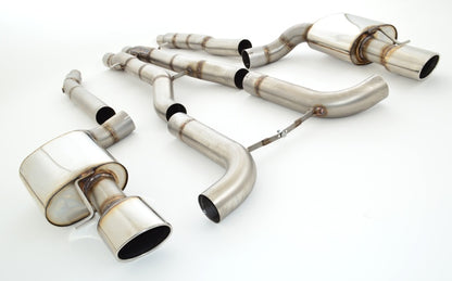 Friedrich Motorsport 2x90mm Duplex-Rennsportanlage Audi RS6 4F Quattro
