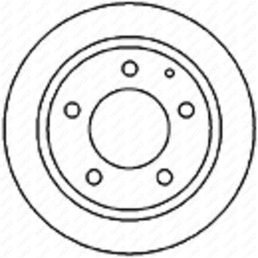 MAPCO Bremsscheibe Hinterachse  25536
