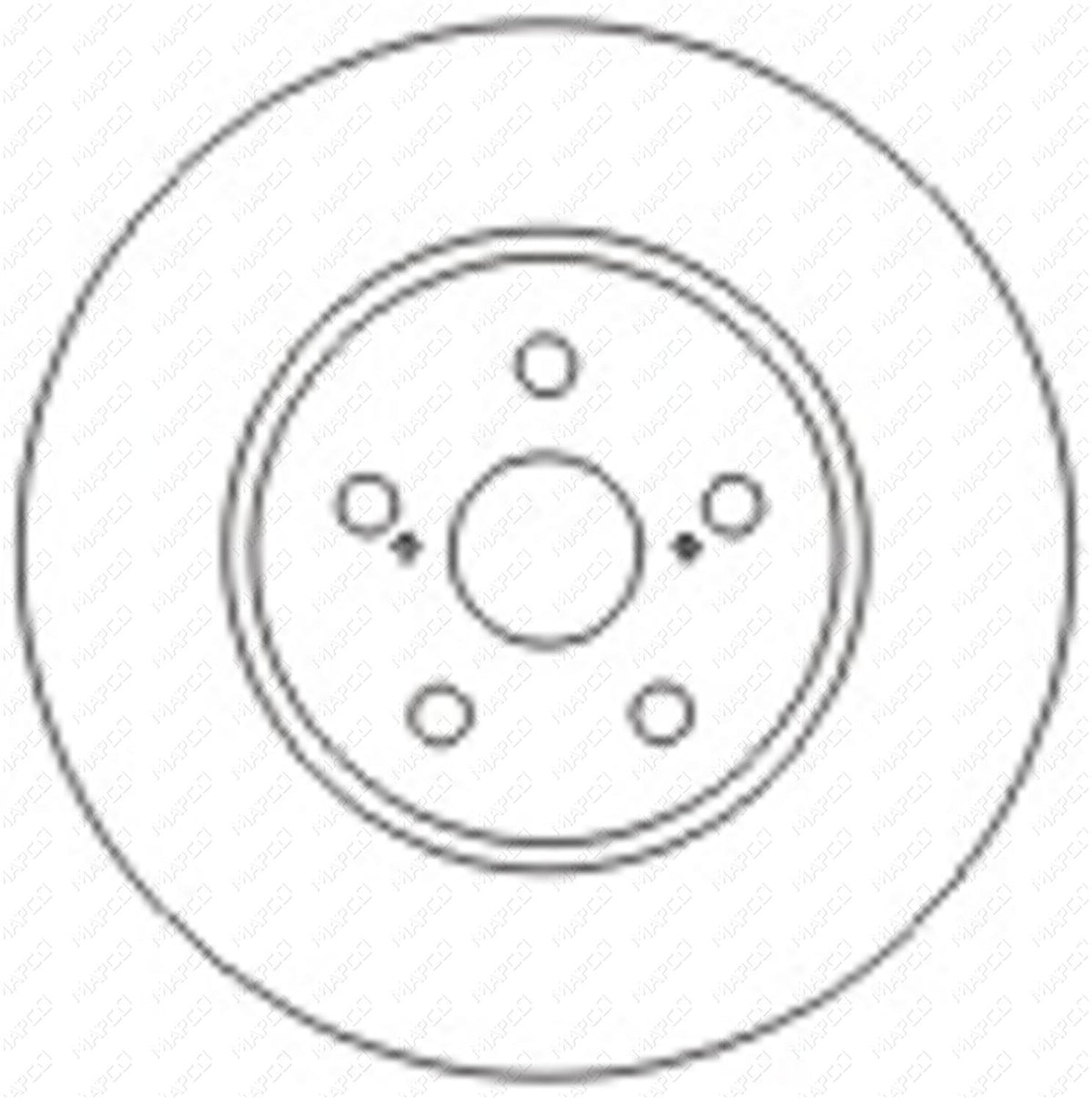 MAPCO Bremsscheibe Vorderachse  45566