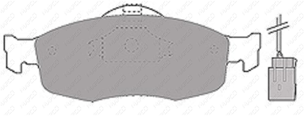 MAPCO Bremsbelagsatz, Scheibenbremse Vorderachse  6369