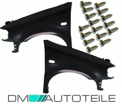 Kotflügel SET für VW Polo 6N 6N1 Rechts & Links vorne 94-99 + Montageschrauben