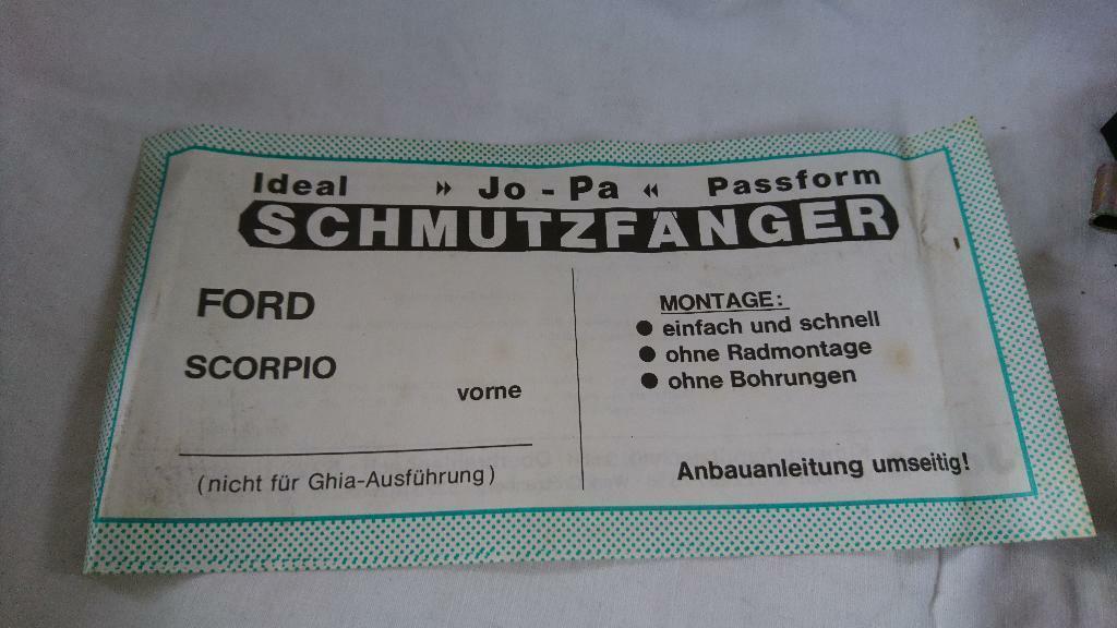 Ford Scorpio Schmutzfänger vorne neu original