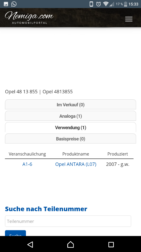 Opel Antara Verlängerung längsträger hinten links Reparaturblech