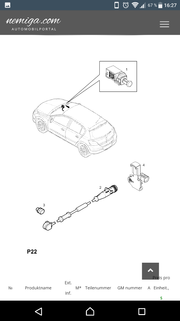 Astra H Zafira B Vectra C Signum Sensor Bremsbelag neu original GM