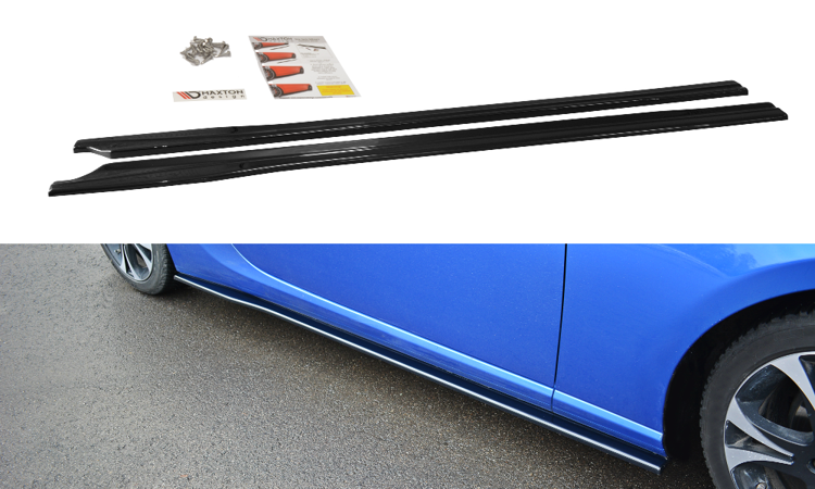 Seitenschweller Ansatz für V.1 für SUBARU BRZ/ TOYOTA GT86 FACELIFT schwarz matt