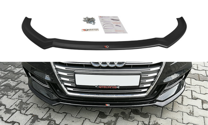 Front Ansatz V.2 für Audi S3 / A3 S-Line 8V FL Limousine schwarz matt