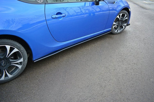 Seitenschweller Ansatz für V.1 für SUBARU BRZ/ TOYOTA GT86 FACELIFT schwarz Hochglanz