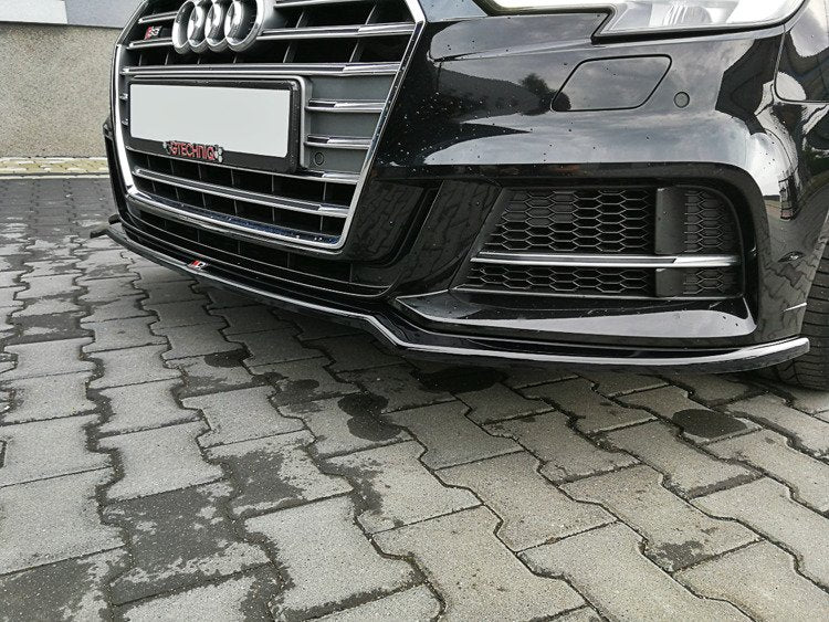 Front Ansatz V.2 für Audi S3 / A3 S-Line 8V FL Limousine schwarz matt