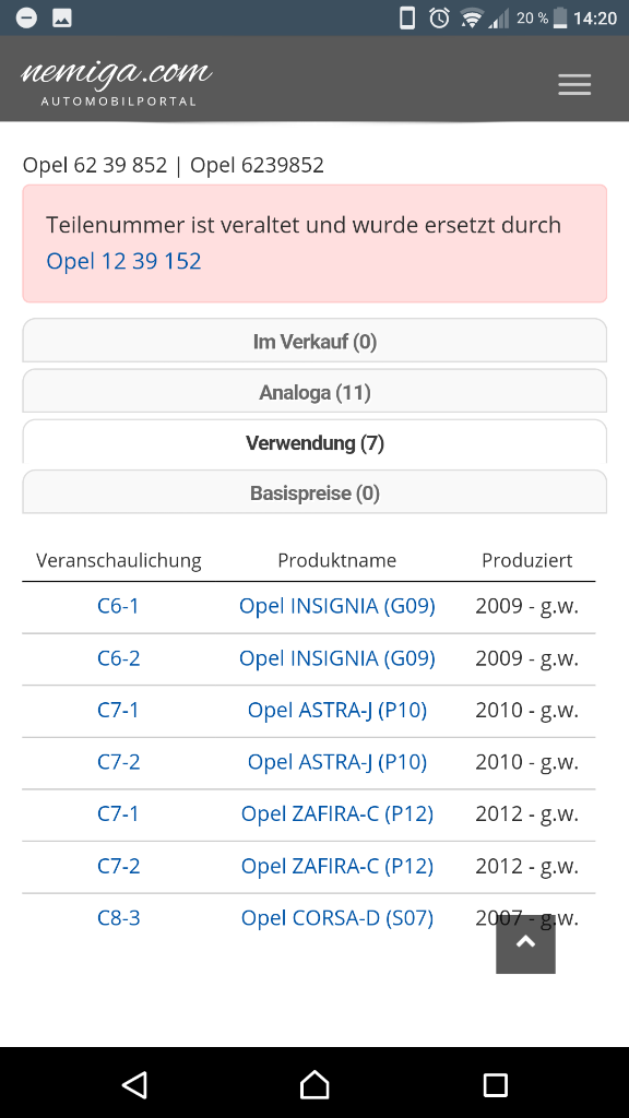 Insignia astra j zafira c corsa d bremslichtschalter neu original