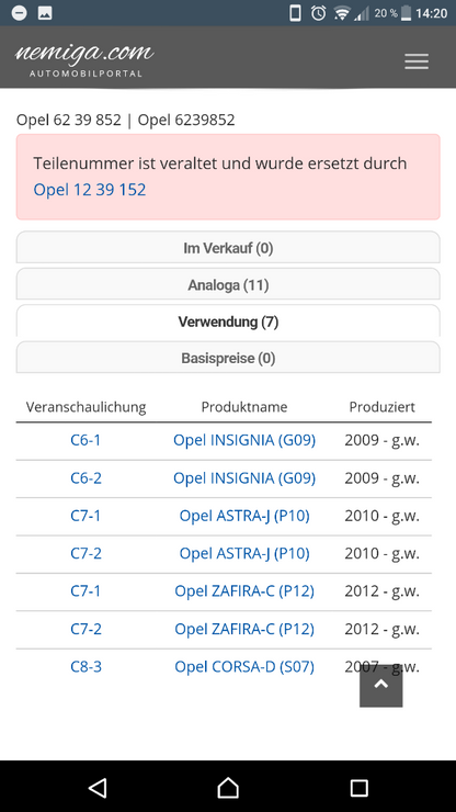 Insignia astra j zafira c corsa d bremslichtschalter neu original