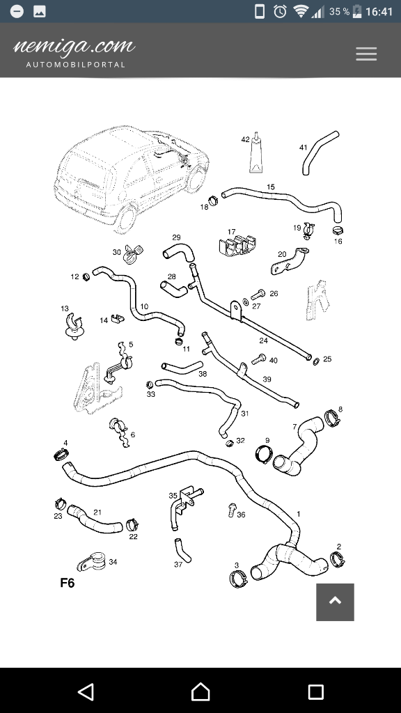 Corsa C Meriva A ölkühlerschlauch kühlerschlauch neu original GM