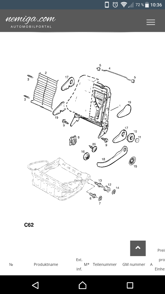 Vectra A Astra F Sitzverkleidung Schanierabdeckung neu original GM