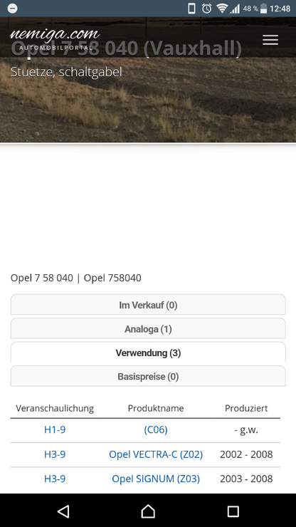 Vectra C Signum Schaltgabelstütze Schaltung neu original GM