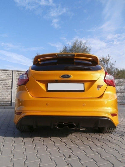 Diffusor Heck Ansatz für Ford Focus ST Mk3 (RS Look) schwarz Hochglanz