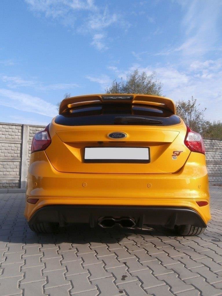 Diffusor Heck Ansatz für RS2015 LOOK FORD FOCUS MK3 ST (vor Facelift) Carbon Look