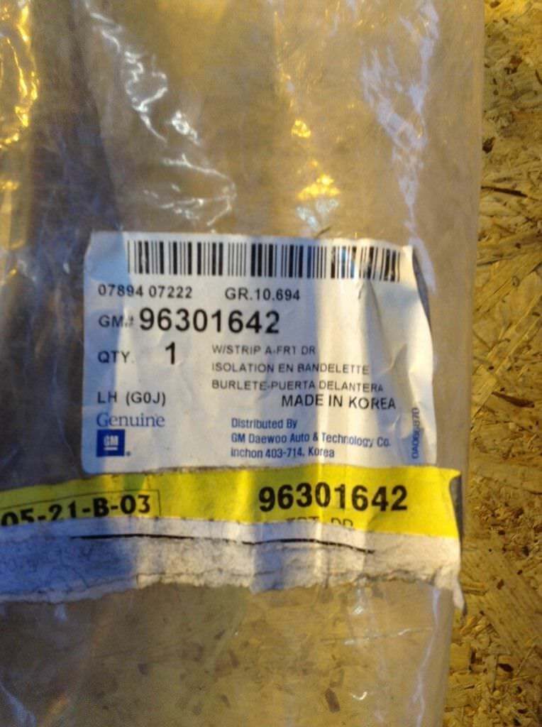 Original GM Daewoo Türdichtung Neu