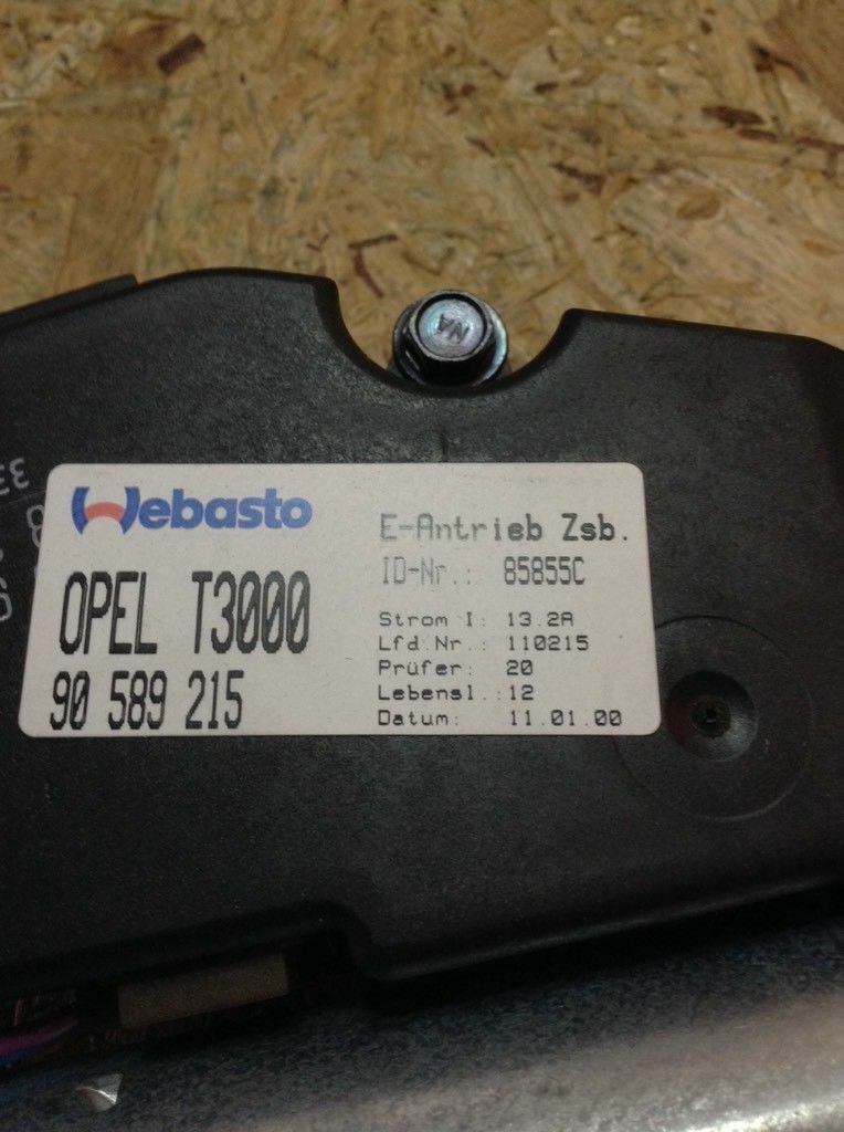 Opel Astra G Motor Schiebdach neu original GM