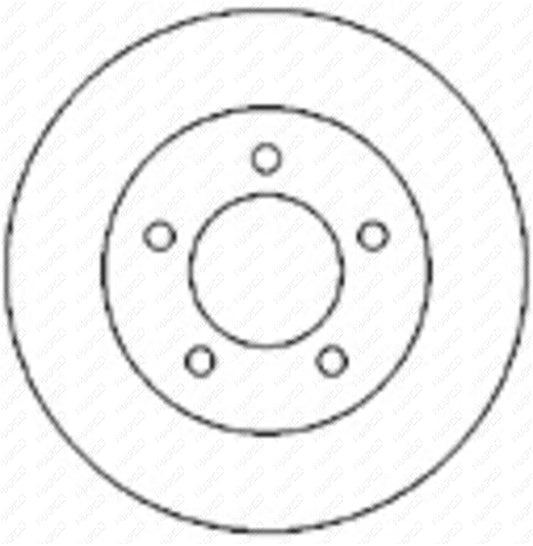 MAPCO Bremsscheibe Vorderachse  15988