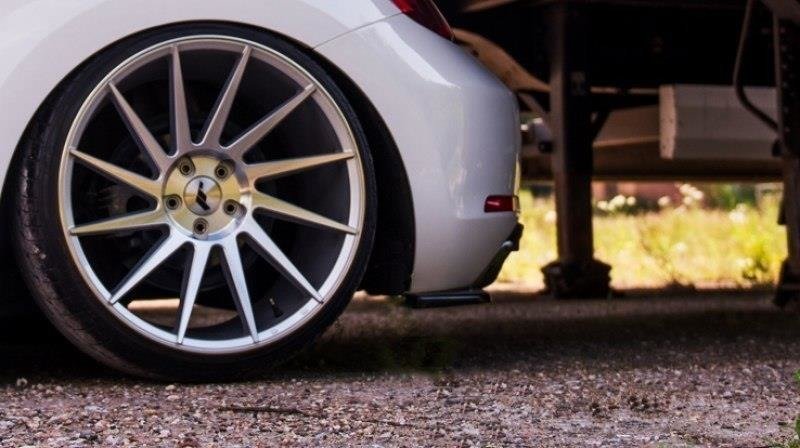 Heck Ansatz Flaps Diffusor für VW BEETLE schwarz matt