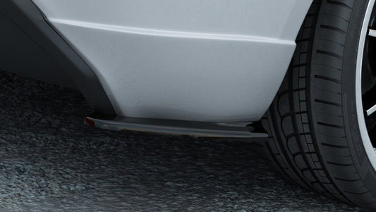 Heck Ansatz Flaps Diffusor für FORD FIESTA MK7 ST / STLINE / ZETEC S Carbon Look