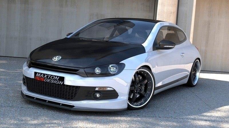Front Ansatz für VW SCIROCCO R-LINE schwarz matt