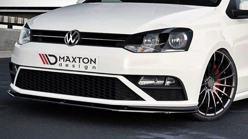 Front Ansatz für v.1 VW POLO MK5 GTI FACELIFT schwarz matt