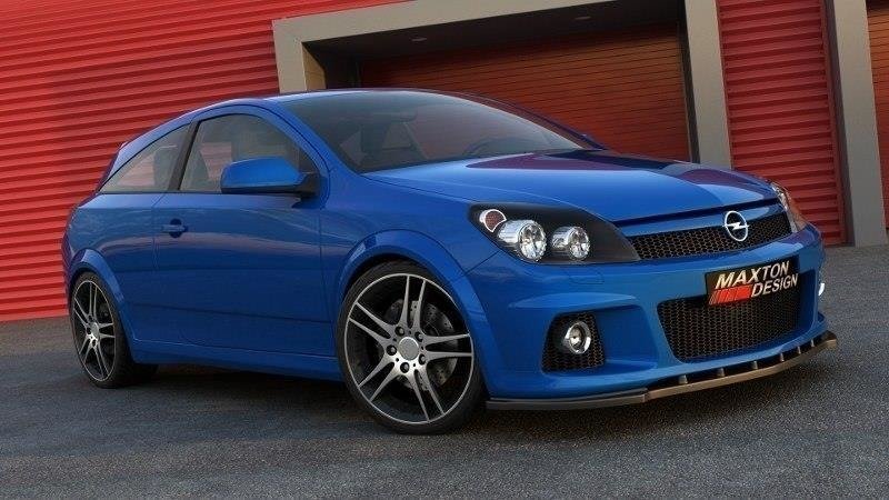 Front Ansatz für OPEL ASTRA H (für OPC / VXR) schwarz matt
