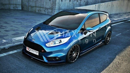 Front Ansatz V.2 für Ford Fiesta ST Mk7 FL schwarz Hochglanz