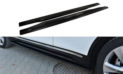 Seitenschweller Ansatz für INFINITI QX70 schwarz matt