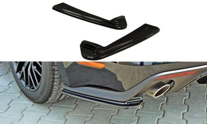 Heck Ansatz Flaps Diffusor für Ford Mustang GT Mk6  schwarz Hochglanz