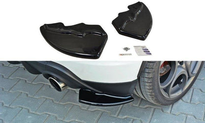 Heck Ansatz Flaps Diffusor für ALFA ROMEO GIULIETTA Zender Carbon Look