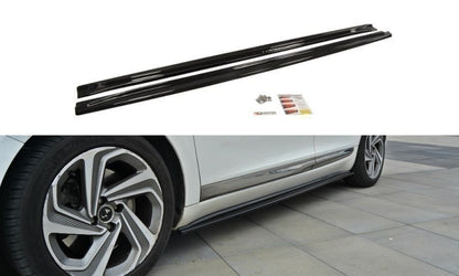 Seitenschweller Ansatz für CITROEN DS5 FACELIFT, PREFACE schwarz Hochglanz