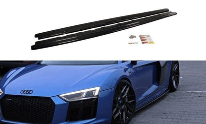 Seitenschweller Ansatz für Audi R8 Mk.2 schwarz matt