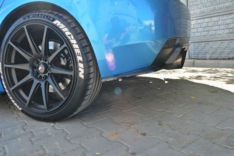 Heck Ansatz Flaps Diffusor für Subaru Impreza WRX STI 2009-2011 schwarz matt