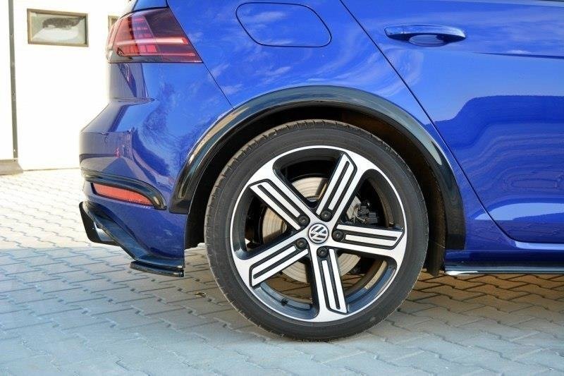 Kotflügelverlängerung VW Golf 7 R / R-Line Facelift schwarz matt