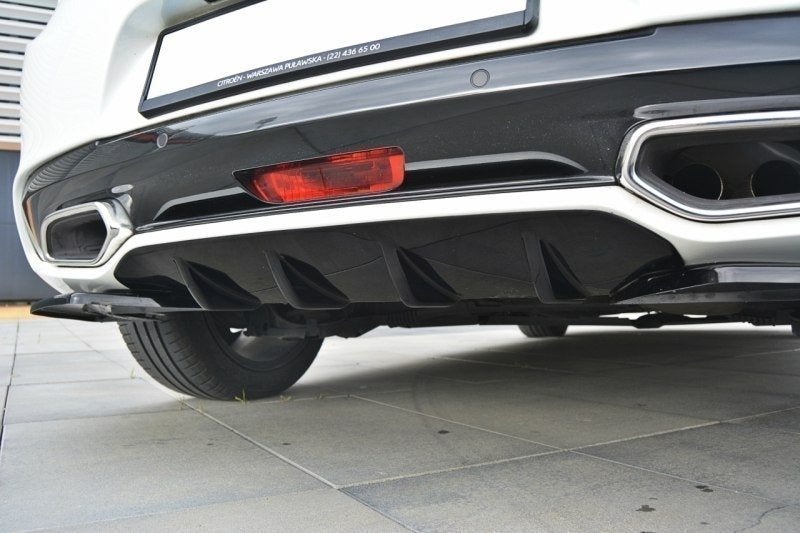 Diffusor Heck Ansatz für CITROEN DS5 schwarz matt