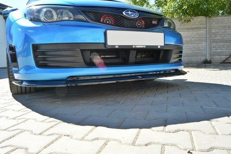 Front Ansatz für v.2 Subaru Impreza WRX STI 2009-2011 schwarz Hochglanz