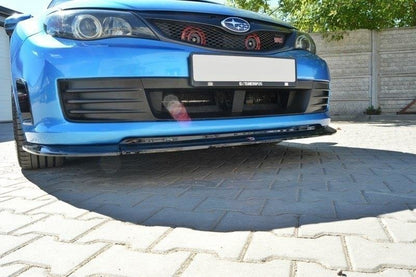 Front Ansatz für v.2 Subaru Impreza WRX STI 2009-2011 schwarz Hochglanz