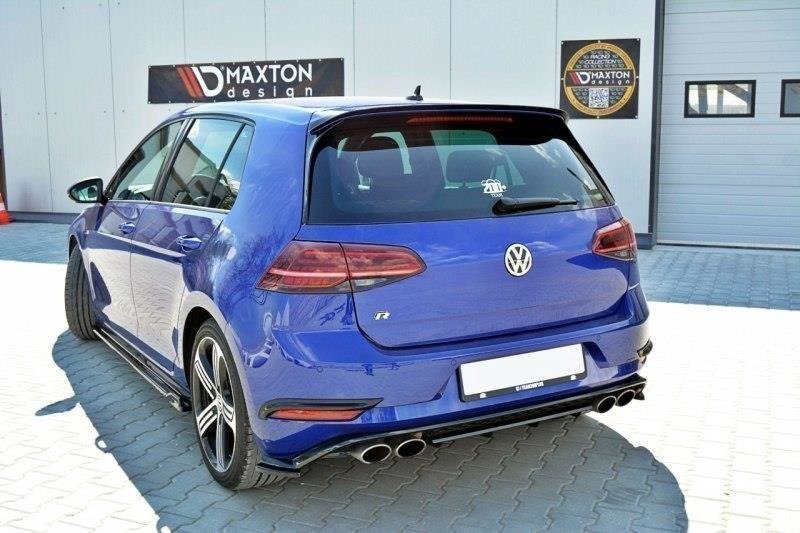 Hintere Nebelleuchten Abdeckung für für VW GOLF 7 R Facelift Carbon Look