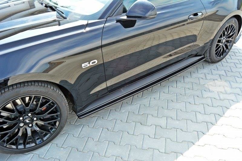 Seitenschweller Ansatz für Ford Mustang GT Mk6 schwarz matt